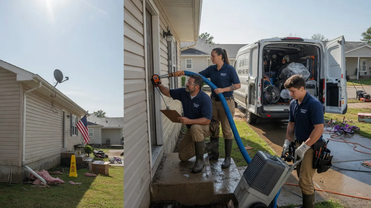 Ceiling Water Damage Restoration in Beverly, KS near me